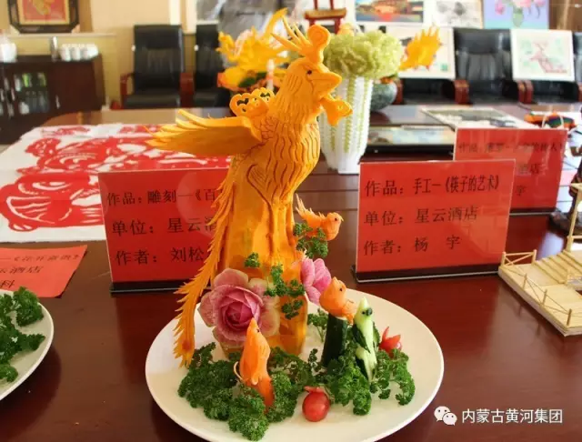 黃河集團第二屆職工文化藝術獲獎手工作品—《百鳥朝鳳》
