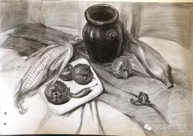 黃河集團第二屆職工文化藝術獲獎素描作品—《悅動》