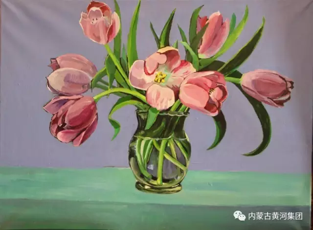 黃河集團第二屆職工文化藝術獲獎繪畫作品—《花語》